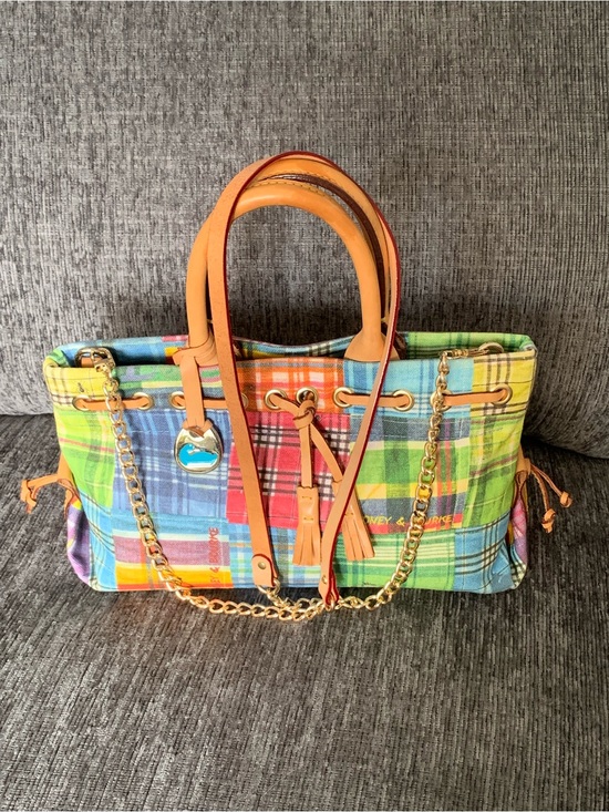 Dooney & Bourke Handbags - Madras picnic print satchel